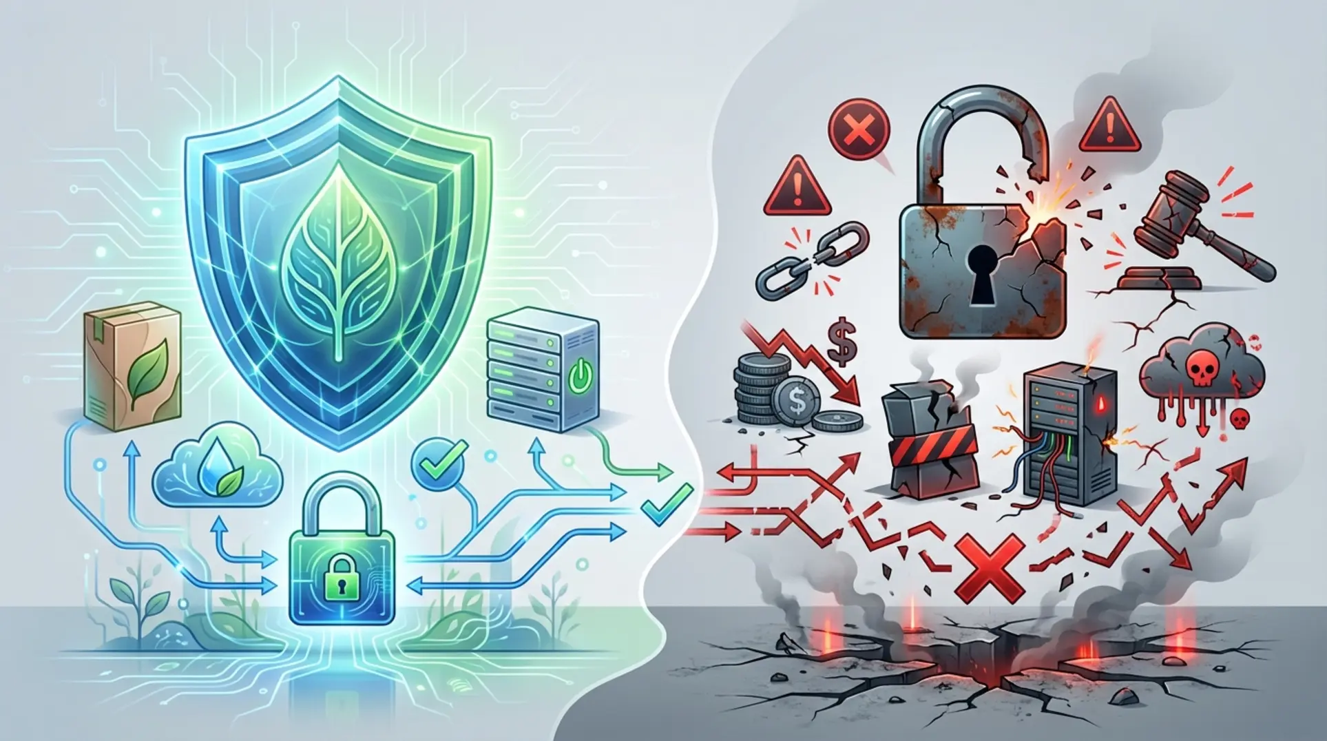 Infographic illustrating AI Gap 2: FTC Green Guides & Regulatory Oversight Costs