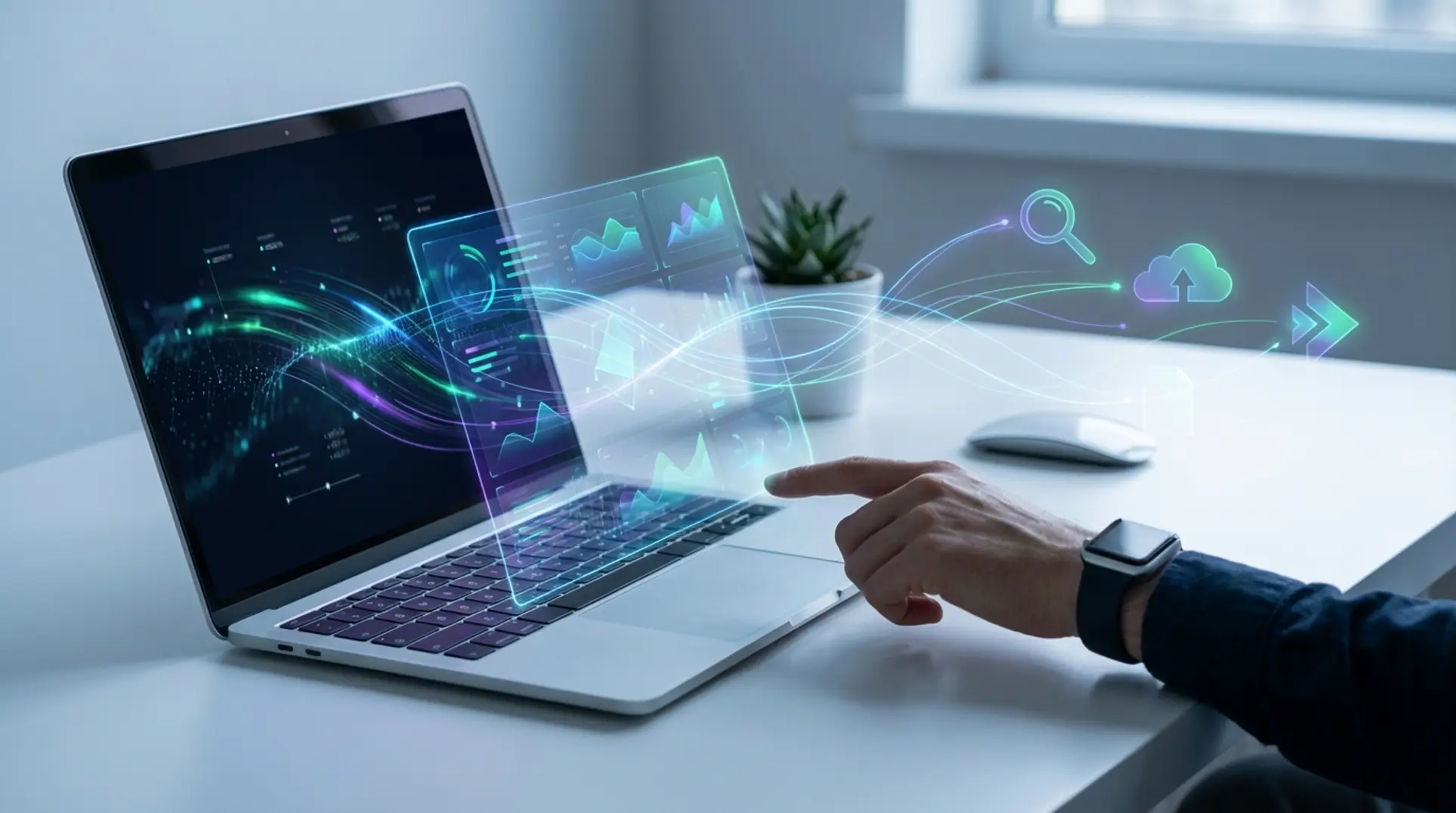 Infographic illustrating AI-Powered Leadership: The 2026 Competitive Advantage