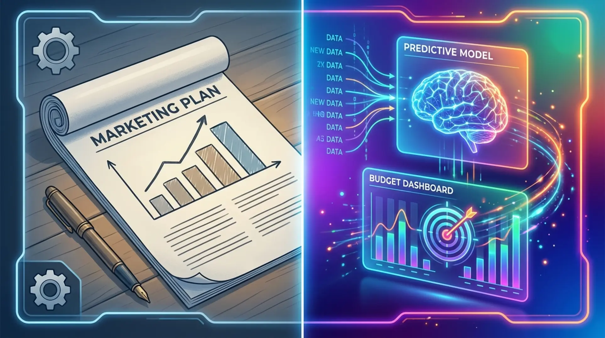 Infographic illustrating AI-Empowered Marketing Leadership: The New Standard